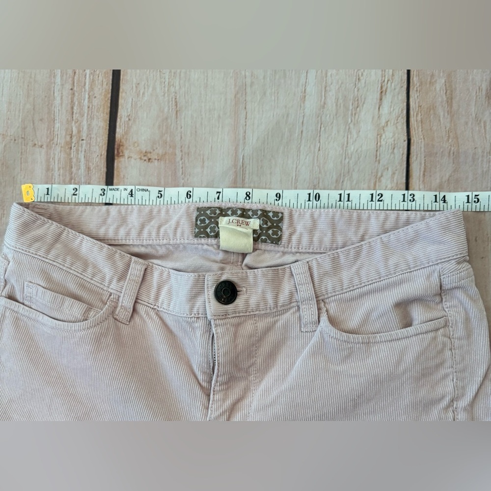 J. Crew Soft Pink Matchstick Straight Cut Corduroy Pants Size 27S Woman’s - Picture 6 of 9